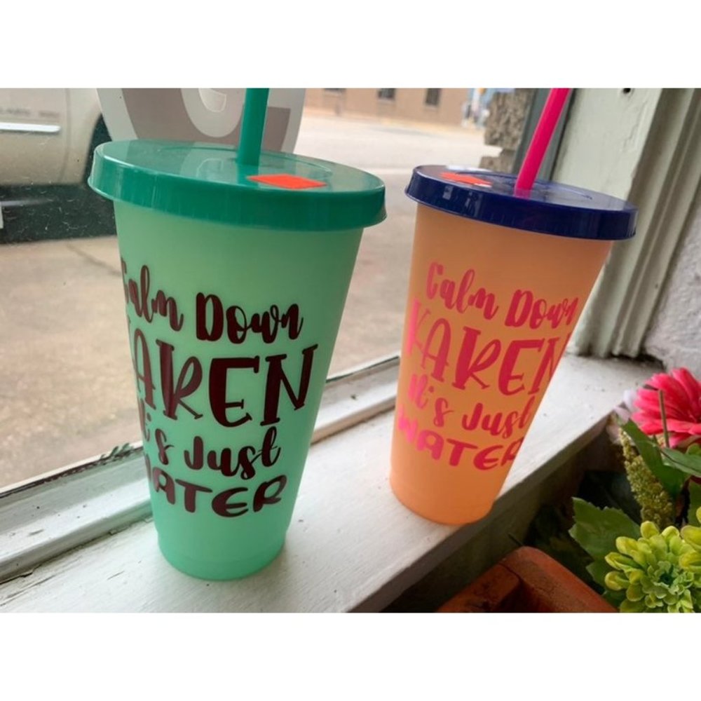 Color changing tumblers set of 2
